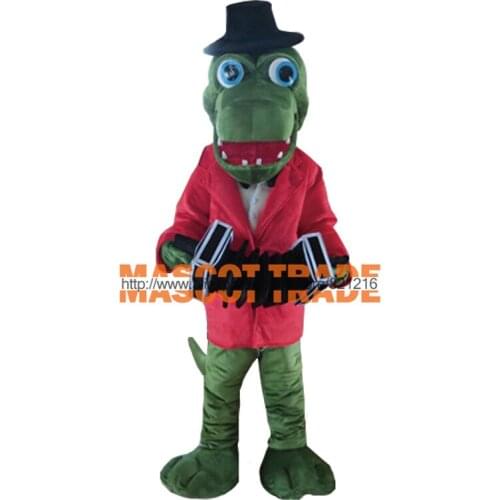 Crocodile Alligator Plush Mascot Costume Adult Size Fancy Dress Suit