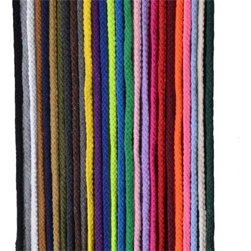 DIY Home Decorative Braided Colorful Cotton Cord Natural Beige Twisted Cord Rope Craft Macrame String Material 5mm*100yard