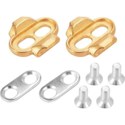 Bike Shoes Cleats Locking Plate Durable Bicycle MTB Road Bike Cycling Pedal Metal Crank Cleats Screws Bolt Set Bike Cleat