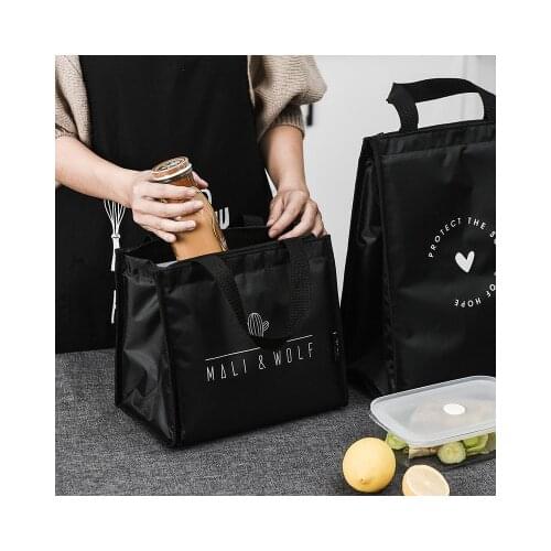 Lunch Box Bag Female Insulated Bag Lunch Bag Student Handbag With Rice Bag Functional Pattern Cooler Cute Portable Thermal