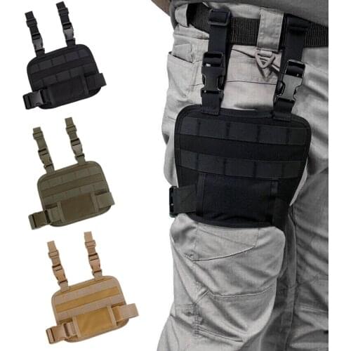 Tactical Drop Leg MOLLE Platform Thigh Rig Panel for Magazine Pouch Holster Hunting Pistol Gun accessories