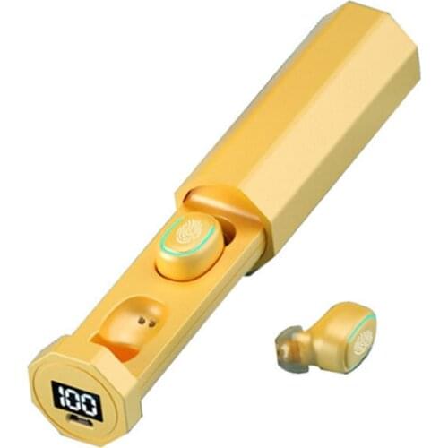 TWS Wireless Bluetooth Headset HiFi Pull-out 5.0 Touch In-ear Digital Display Bluetooth Headset F9