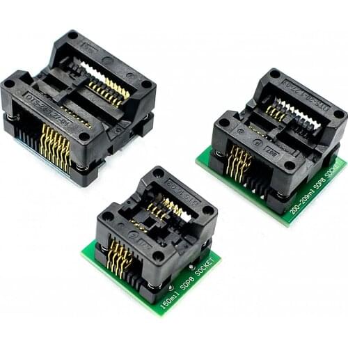 Universal Adapter SOP8/SOP16 to DIP8 DIP 8 150 200 mil IC Programmer Adapter test socket Programming Adapter Conversion Block