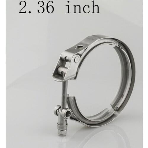Universal V Band Clamp 2.36 inch Stainless Steel Exhaust Downpipe V Band Clamp v-band Clamps V clamp clip