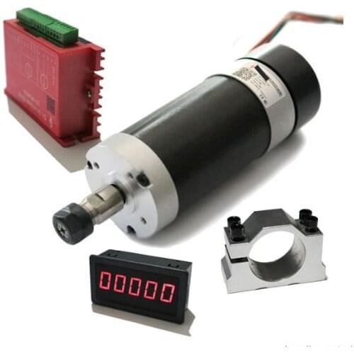250W High-speed Brushless Spindle Motor Kit, Micro Engraving Machine Spindle With Tachometer And Driver