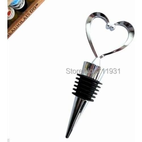 WOWSHINE Free shipping 5pcs Wine Bottle Stopper Rubber Rings heart-shaped