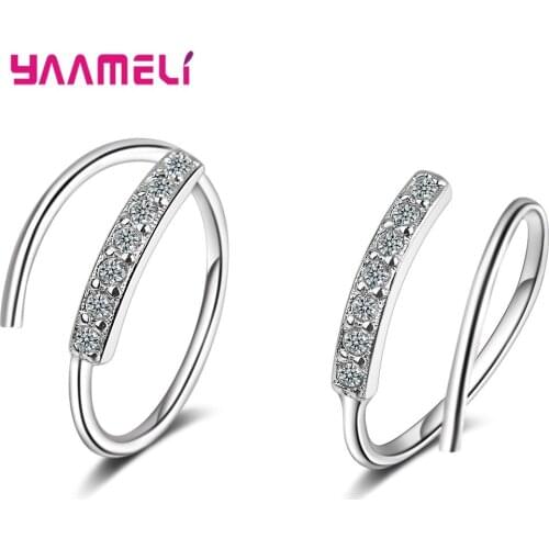 Fashional Spiral Pendientes Cute Temperame 925 Sterling Silver Hoop Earrings For Women Creative Zirconia Jewelry