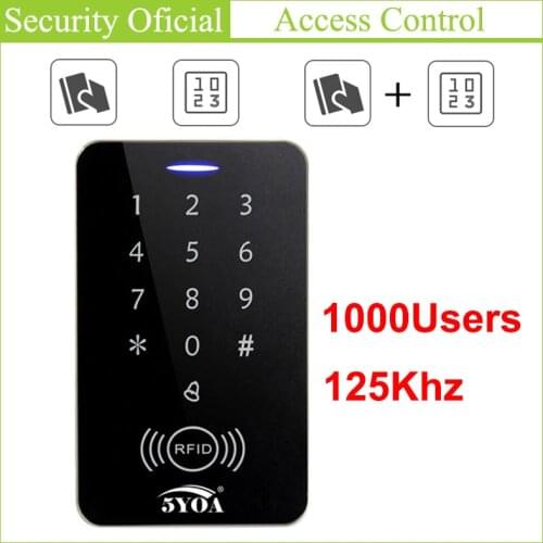 125Khz Access Control Keypad RFID Key Card Controller Automatic Door Card Reader Access Control Digital Password Keyboard Unlock