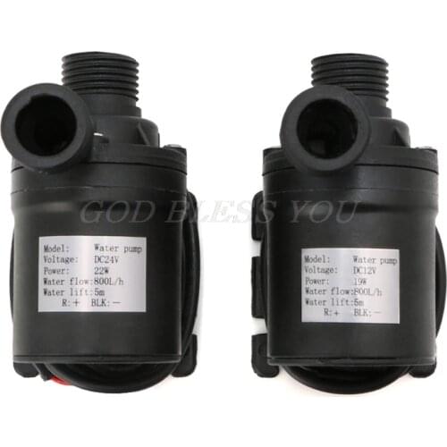 800L/H 5m DC 12V 24V Solar Brushless Motor Water Circulation Water Pump Submersibles Water Pumps Drop Shipping