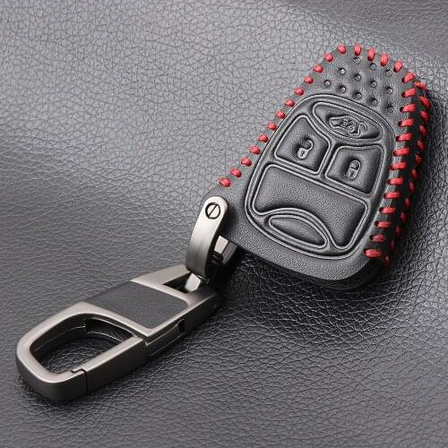 Car Key Case Cover Key Chain for Jeep Wrangler Compass Liberty for CHRYSLER 300 PT Cruiser Sebring for Dodge Caliber Nitro