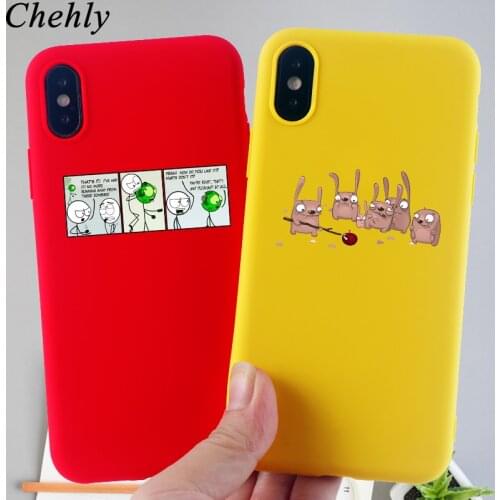 Cute Penguin Phone Case for IPhone 6s 7 8 11 Plus Pro X XS MAX XR Fashion Cases Soft Silicone Fitted TPU Back Cover Accessories