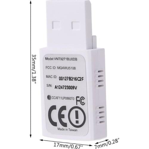 W3JD Atheros AR9271 Chipset ROS Wireless USB Network Card WiFi Adapter for Windows7/8/10