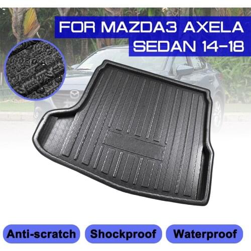 For Mazda3 Axela Sedan 2014 2015 2016 2017 2018 Car Floor Mat Carpet Rear Trunk Anti-mud Cover