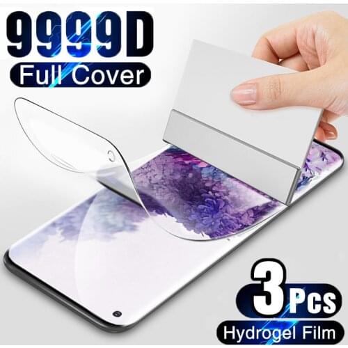 3PCS Hydrogel Film For Samsung S21 S10 S20 S9 S8 Plus S7 S6 Edge FE Screen Protector For Samsung Note 20 Ultra 10 Plus 9 8 Film