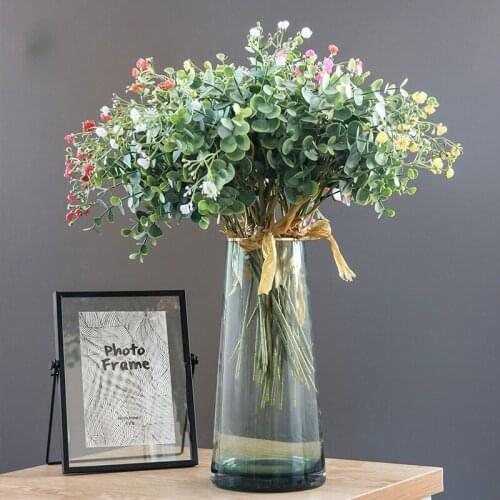 Artificial Plant Forest Wedding Simulation Flower Ins Flower Bud Holding Flower Home Furnishing Vase Flower Simulation Plant