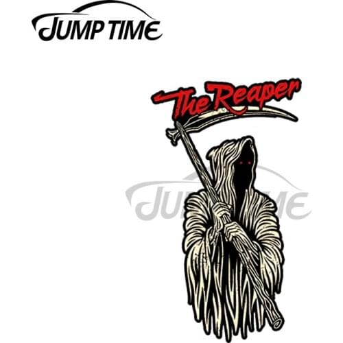 JumpTime 13 x 3.2cm For The Reaper Angle of Death Scratch-Proof Motorcycle Car Stickers Personality Cartoon Decal Vinyl Car Wrap