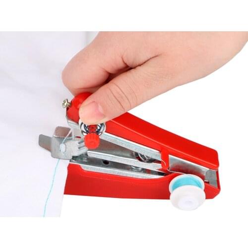 HOOMIN Mini Sewing Machine Small Embroidery Creative Manual Operation Simple Sewing Tools for Home Travel