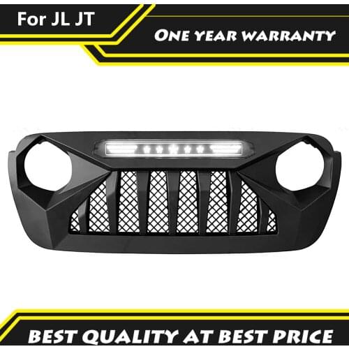 Modified Front Mesh Race Mask Grill Bumper Grills For Jeep Wrangler JL 2018-2021 & Jeep Gladiator JT Car 4x4 Accessories