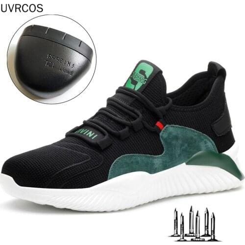 Mens and Womens Work Shoes Steel Toe Cap Protective Shoes European Standard Anti-smashing Anti-piercing Sports Safety Shoes