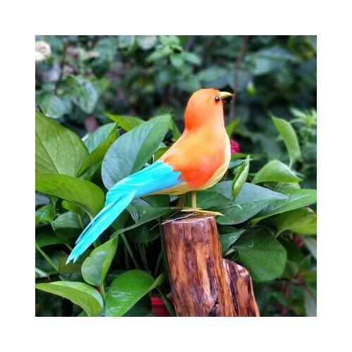 Real life toy bird 22cm colourful feathers bird hard model,foam&feathers bird prop,home garden decoration toy Xmas gift w2089