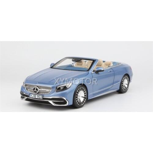 Norev 1:18 For Benz Maybach S CLASS S650 2018 Open Car convertible Diecast Model Car Toys Gifts Collection Display Metal Plastic