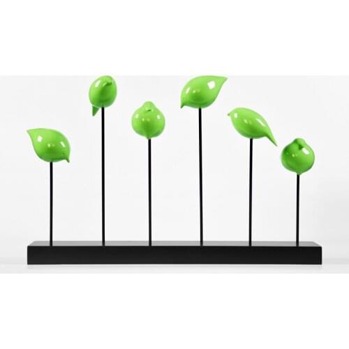 A new simple modern creative and colorful bird ornaments jewelry Home Furnishing living room TV cabinet