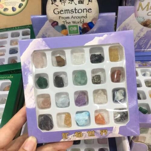 Madagascar Natural crystalline mineral specimens Geological ore Teaching sample healing collection of fossil decor