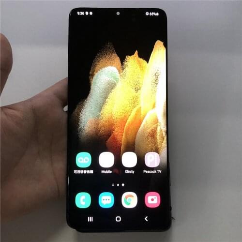 6.8''Original used with line single sale For Samsung Galaxy S21 Ultra 5G Lcd G998B G998F Display Touch Screen Digitizer Assembly