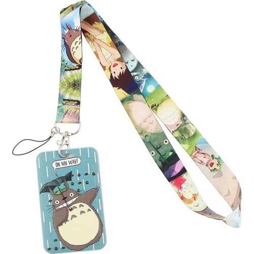 PF099 Anime Neck Strap Lanyard for keys ID Card Gym Mobile Phone Straps USB badge holder DIY Hang Rope Lariat Lanyard Set