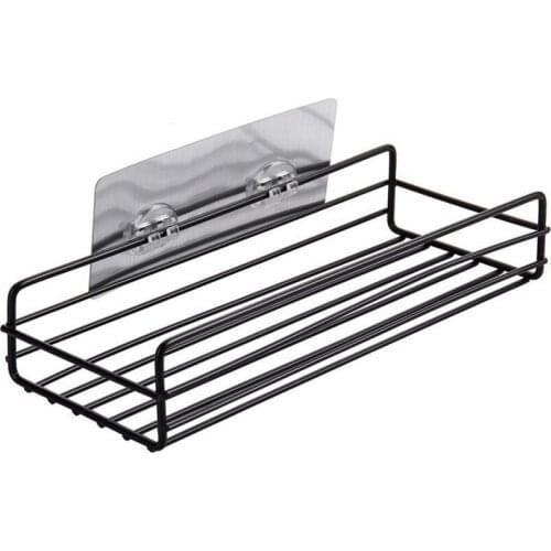 Home Kitchen Free Punching Wall Hanging Bathroom Accessories Wall Stick Storage Shelf Rack Waterproof Shelf Organizer