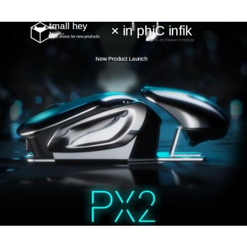 PX2 Metal 2.4G Rechargeable Wireless Mute 1600DPI Mouse 6 Buttons for PC Laptop Computer Gaming Office Home Waterproof Mouse
