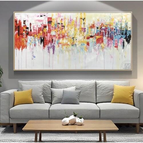 Hand painted Modern heavy Oil Painting on Canvas New Design High Quality Modern Art Oil Painting for living room Wall Decor art