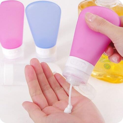 Hot Selling Silicone Refillable Portable Mini Traveler Packing Bottle Press Bottle for Lotion Shampoo Bath