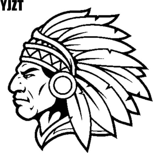 YJZT 17.8CM*17.9CM A Brave Warrior Vinyl Black Silver Car Sticker Decal C13-000701