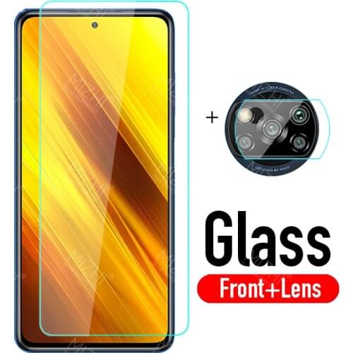 Protective glass poco x3 camera lens screen protector For xiaomi poco x 3 x3 pocox3 xiomi pocophone 3x m3 tempered glass film