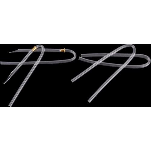 1pc U Shape Transparent PVC BTE Hearing Aids Clear Earmolds Tubes Bent Tubing With Lock Preformed Earmold bent tube