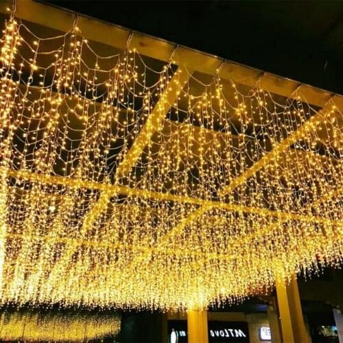 10m Hanging 40pcs Outdoor Waterproof Garden Fairy Light String Christmas Lights Decoration for Home Holiday Party Navidad Decor