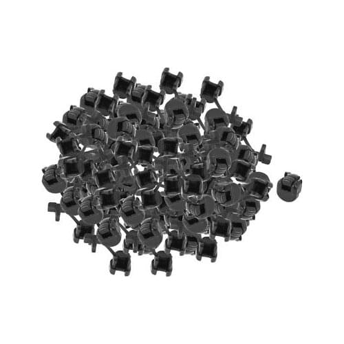 100Pcs HDB-3P-4 Flat Cable Wire Strain Relief Bush Grommet 10.2mm Length