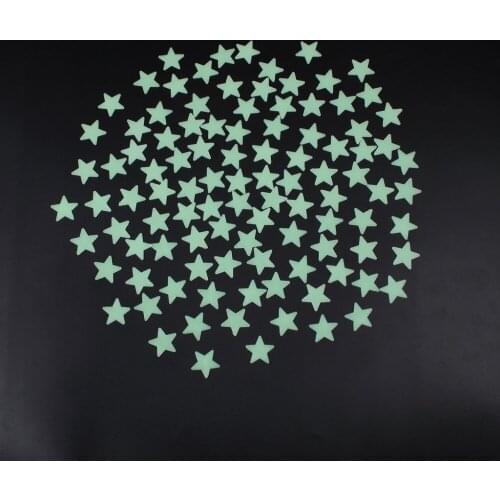 100 Packs Wall Stickers Glow in the Dark Stars Space Stellar For Kids Bedroom