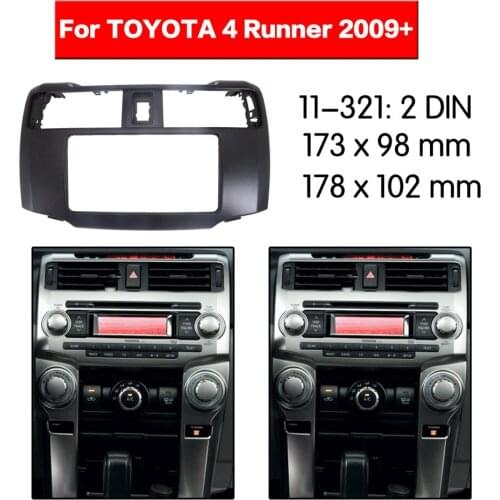 11-321 Car DVD/CD for Toyota 4 Runner 2009+ Radio Stereo Fascia Panel Frame Adaptor Fitting Kit 2 Din