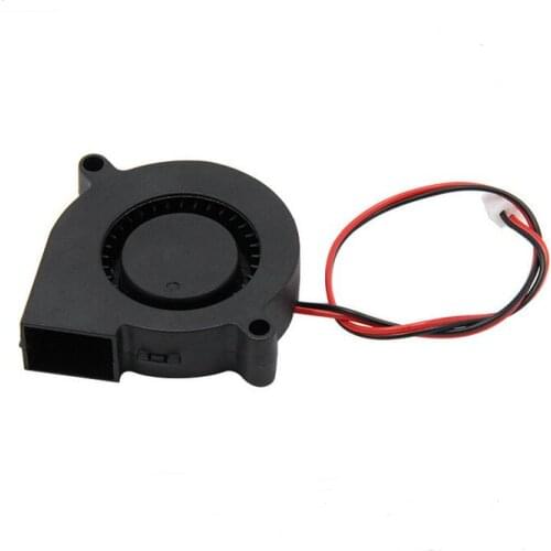 200pcs A8 A6 5015 Air blower 12V 24V Ultra-quiet Oil Bearing about 7500 RPM Turbo Small Fan For 3D Printer