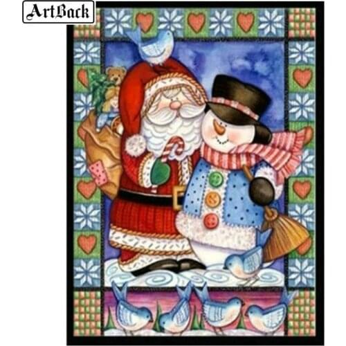5d diy diamond painting christmas icon full square drill diamond embroidery 3d full round diamond mosaic wall sticker