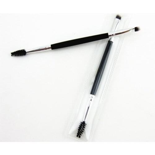 DHL Free Eyebrow Makeup brushes double head make -up tools & accessories comes with PVC bag 300pcs/lot