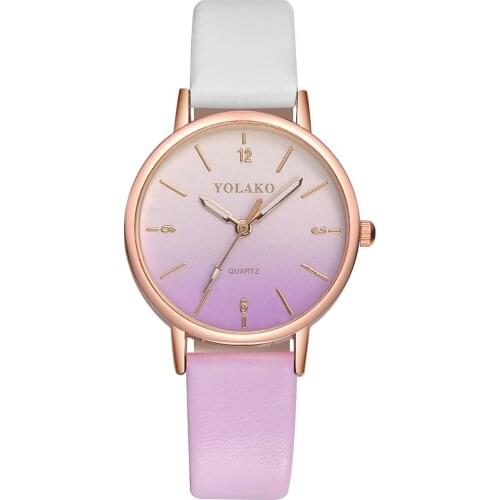 Susenstone Womens Casual Quartz Leather Band New Strap Watch Analog Wrist Watch Wristwatch Clock Gift Valentine Gift luxury#30
