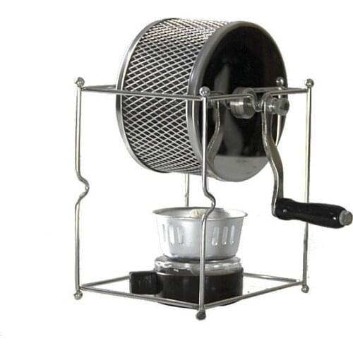 Home Hand-drying Bean Machine Manual Coffee Bean Roasting Machine Small Stainless Steel Roller Baking Machine HB01