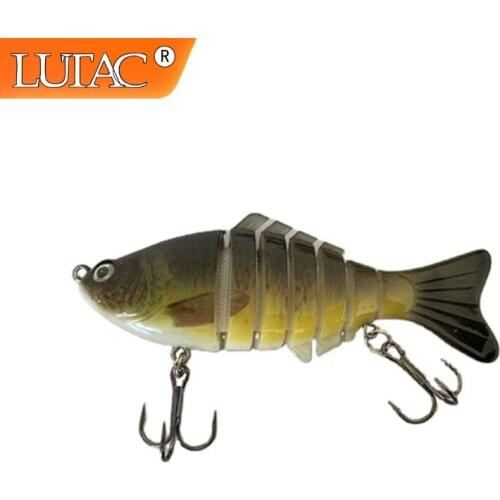 LUTAC 1 PCS 10cm 15.5g Wobblers Lures Artificial Multi Jointed Sections Hard Bait Trolling Pike Carp Fishing