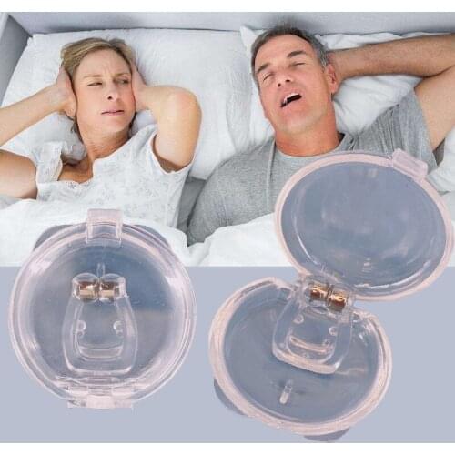 Stop Snoring Anti Snore Nose Clip Apnea Guard Care Tray Sleeping Aid Eliminate or Relieved Snoring Health Care