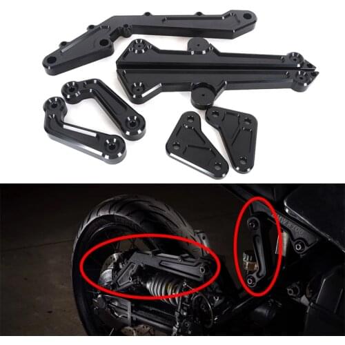 New 7075 Aluminum Motorcycle Rear Brake Rocker Arm Rear Swing Arm Rocker Bracket Full Set For BMW K100 K 100 Accessories