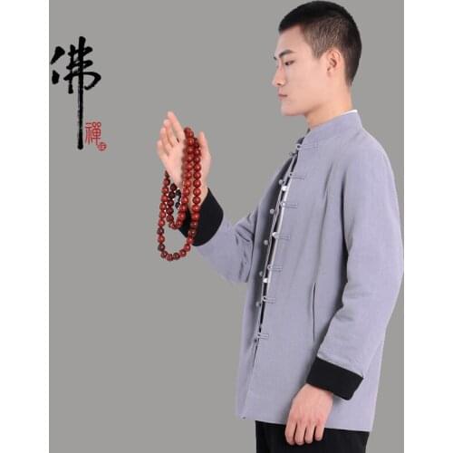 Wholesale coat + pants Wing Chun Uniform Bruce Lee China Tang style Kung Fu Clothing Tai Chi Martial Art Suit Wushu Clothes set