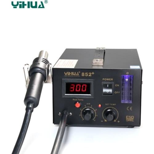 Adjustable LED Hot-Air Soldering Station For Motherboard Repairing spot welder machine YIHUA 852